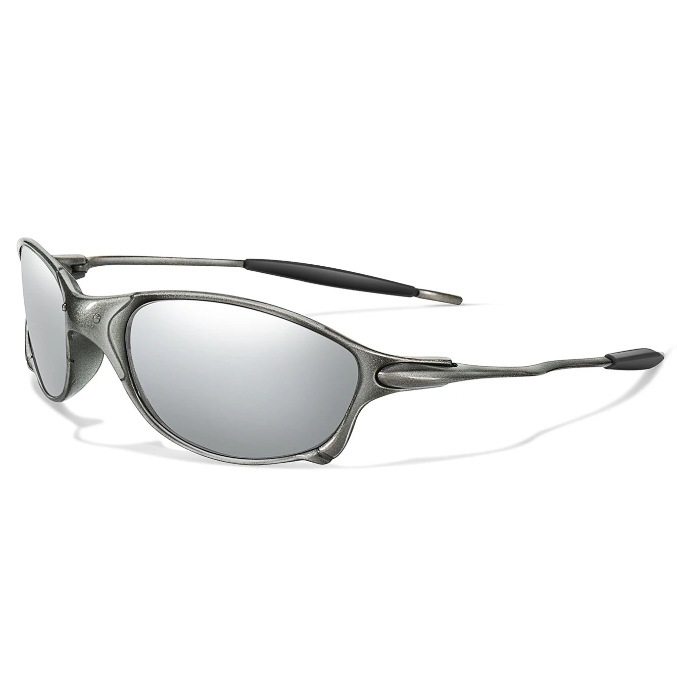 Lunettes de soleil sport unisexe, verres miroir rainbow