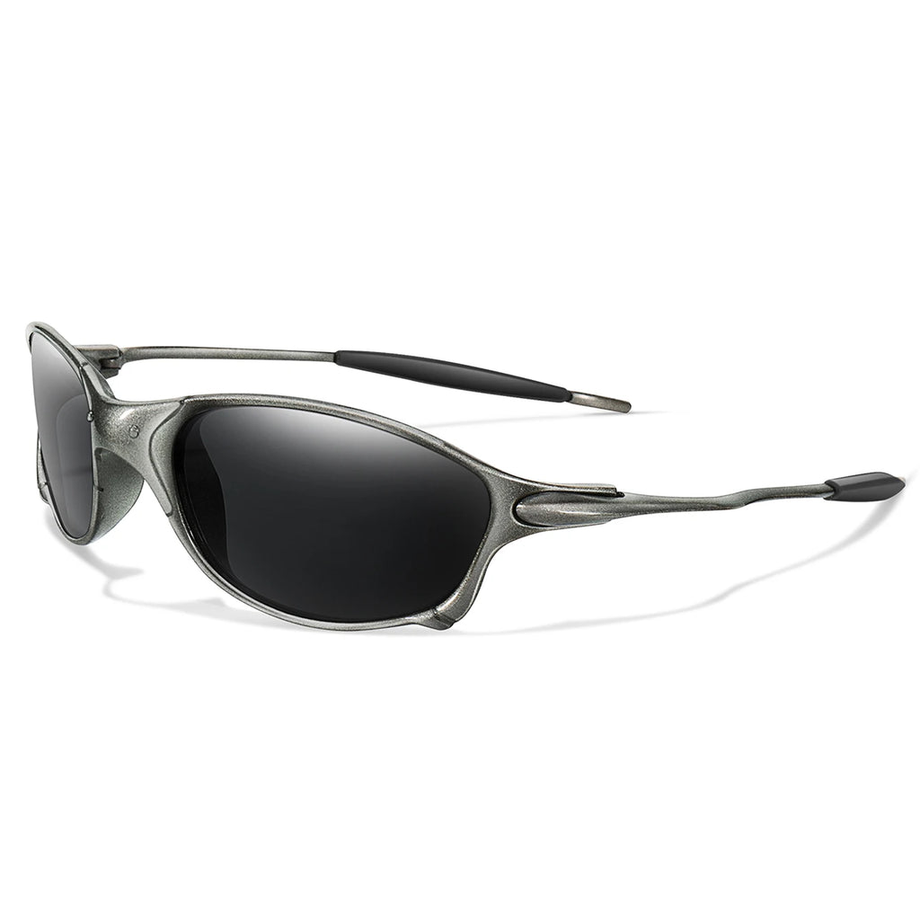 Lunettes de soleil sport unisexe, verres miroir rainbow