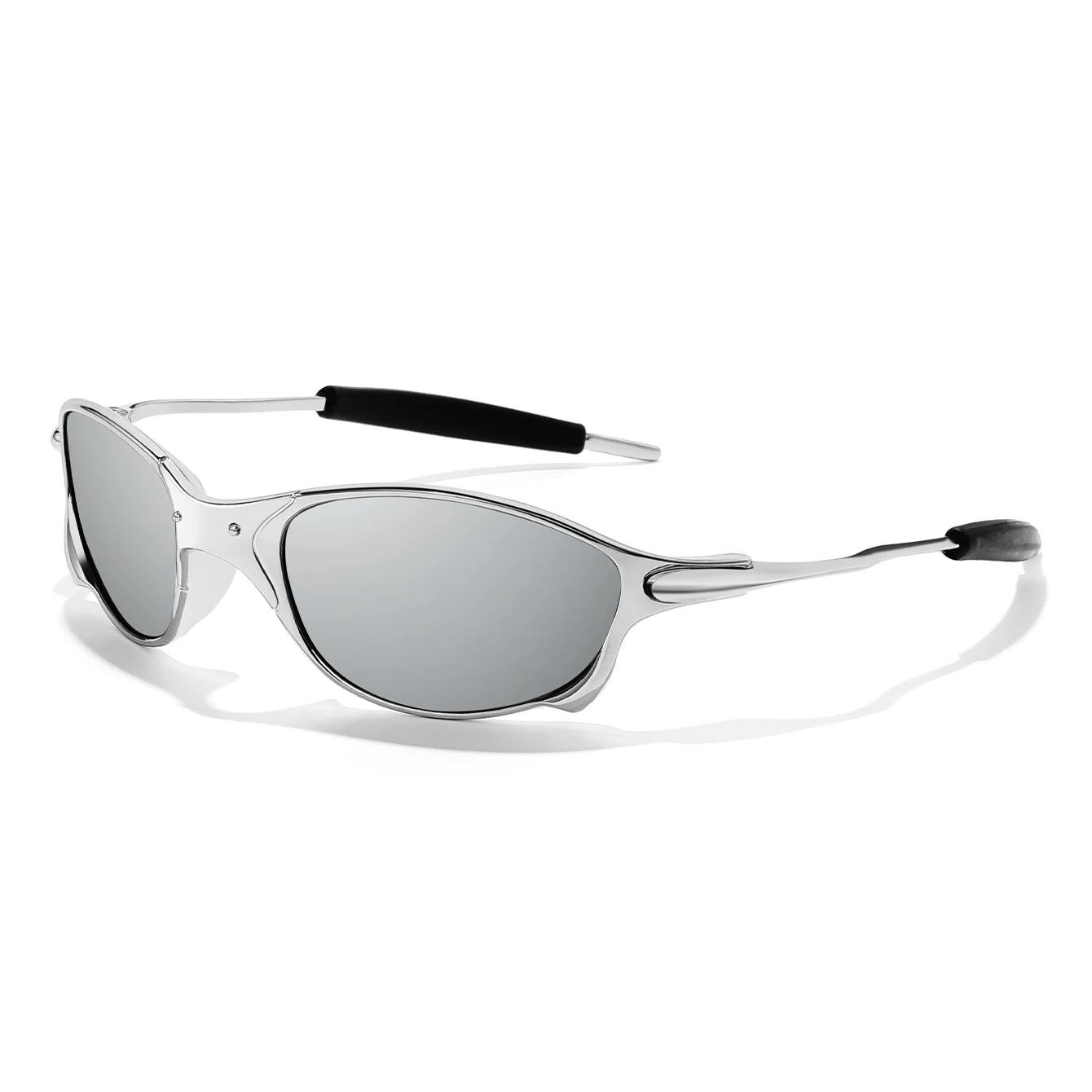 Lunettes de soleil sport unisexe, verres miroir rainbow