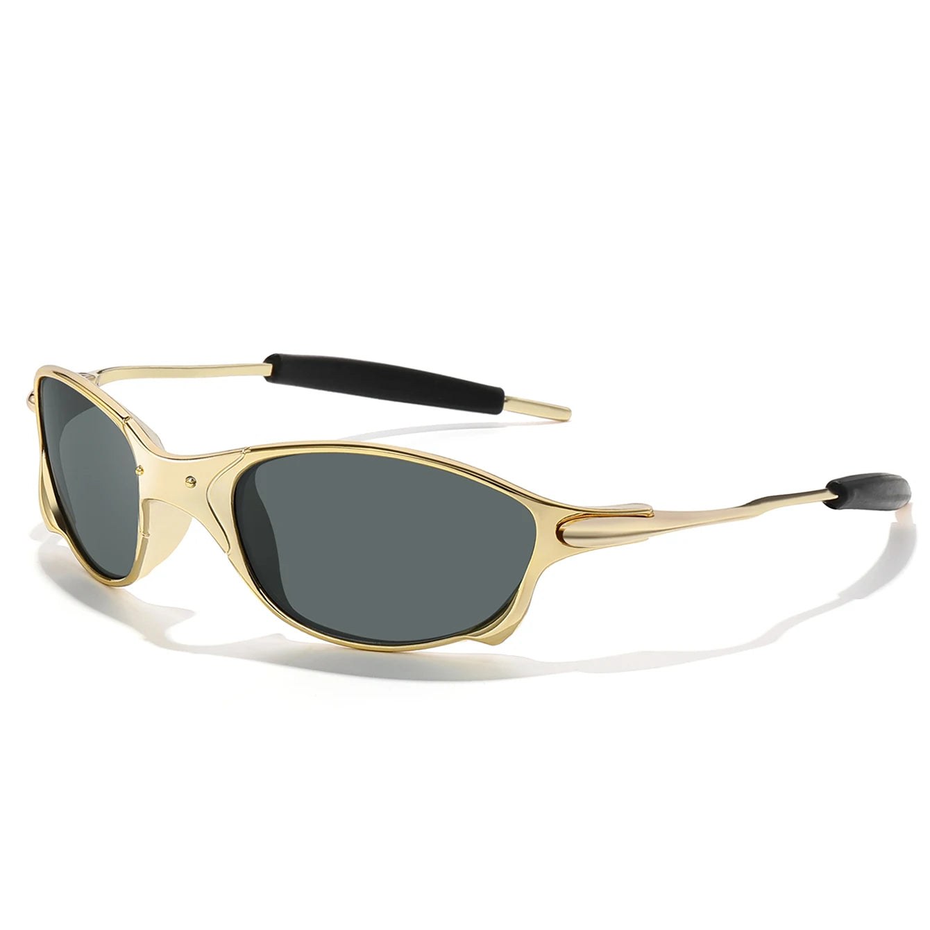 Lunettes de soleil sport unisexe, verres miroir rainbow