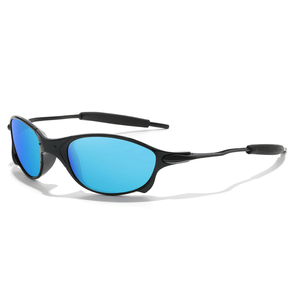 Lunettes de soleil sport unisexe, verres miroir rainbow